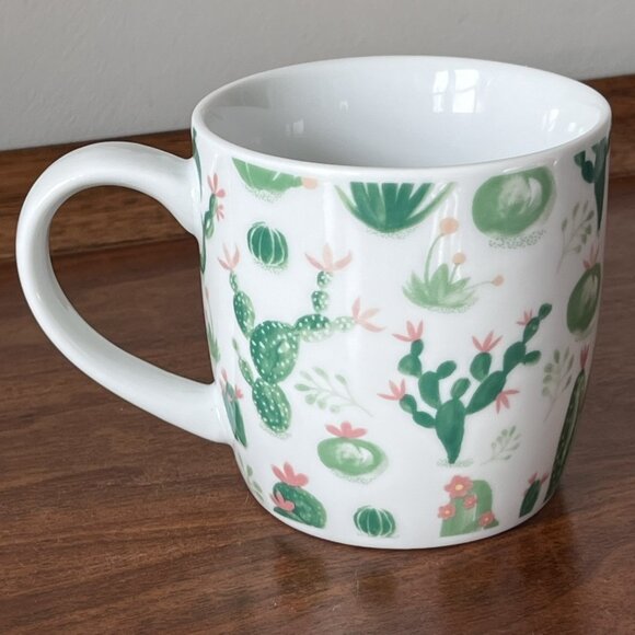 Now Designs Cacti Porcelain Mug Cactus Coffee Cup 12 oz Plants Botanical Nature - Picture 2 of 8